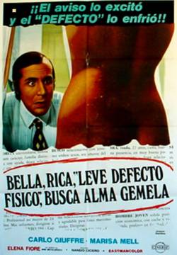 Bella, ricca, lieve difetto fisico, cerca anima gemella (1973)
